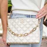 Caroline Hill Ariana Crossbody Pearl Quilted