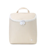 TRVL Take Away Insulated Lunch Back: PimLico Stripe Sand