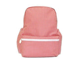 TRVL Backpack Gingham Red