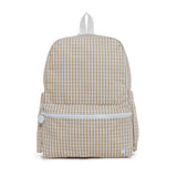 TRVL Mini Backpack Gingham Khaki