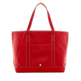 Maxi Tote: Coated Canvas Red