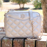 Caroline Hill Fiona Crossbody Pearl Quilted