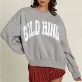Gold Hinge Light Grey Wide Arm Sweatshirt