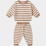 Quincy Mae Harvest Stripe Waffle Slouch Set
