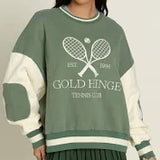 Gold Hinge Tennis Club Patch Sweatshirt