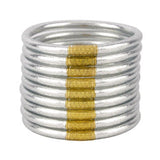 BudhaGirl Silver All Weather Bangles (Set of 9, Ship Only)
