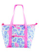 SS:  Mesh Beach Tote with Removable Cooler in Oyster Print