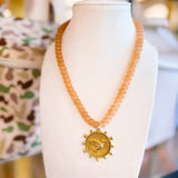 HD: Mallard Duck Neutral Beaded Necklace