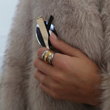 TWO TONED DOME RING ￼