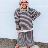 Stripe It Up Pants - Brown Hues