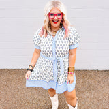 Entro Morning Glory Blue Dress