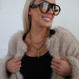 WRAP AROUND CROSS NECKLACE