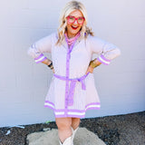 Entro Miss Lavender Stripe Dress