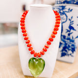 Hart Designs: Christmas Heart with Red Bubble Beads