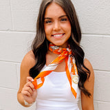 Orange Buckle Scarf