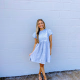 Baby in Blue Lace Dress