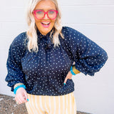 Satin Fall Dottie Top