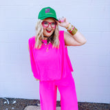 Oddi Obsessed Set in Neon Pink