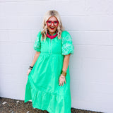 Jodifl Green Meadows Midi Dress