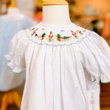 LuLu BeBe Mallard Smocked Top/Bloomer Set