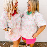 Haptics Happy Girl Floral Top