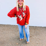 Bailey Rose Red Flying Duck Sweater