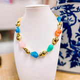 Hart Designs Gold Nugget Mutlicolor Necklace