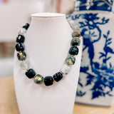 Hart Design Black Multi Square Beaded Necklace