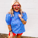 Entro Floral Embroidery Top