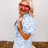 Entro Blue Widflowers Dress