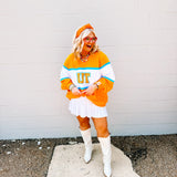 Queen of Sparkle Licensed Tennessee Colorblock Jewel Crew