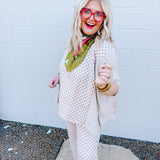 Stylive Taupe/Cream Checkered Pants