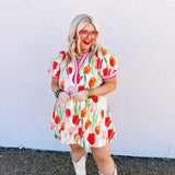 Entro Tulip Fields Red Dress