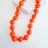 Treasured Jewels Bubblegum Orange Necklace