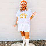 Queen of Sparkles Tennessee "UT" Grey with Jewels Tee