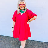 Mixed Signals Dress - Red