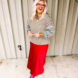 Leopard + Stripes Top