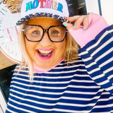 MOTHER Zebra Trucker Hat (To Busy to Care)