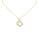 Lauren Kenzie Crystal Clover Necklace