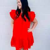 Add a Bow Dress in Red