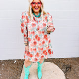 October Blooms Floral Dress