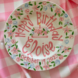 Heirloom Birthday Plate: Girl Floral