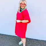 Mixed Signals Dress - Red