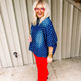 Dolly Polka Dot Oversized Top