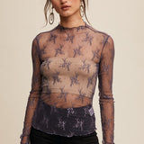 Listicle Lace Top n Midnight