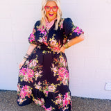 Oddi: Midnight Florals Dress