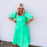 Jodifl Green Meadows Midi Dress