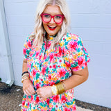 Coral Bloom Dress