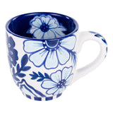 GH: Blue and White Flower Mug