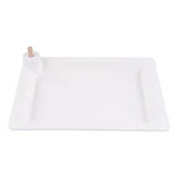 GH: White Rectangular Platter